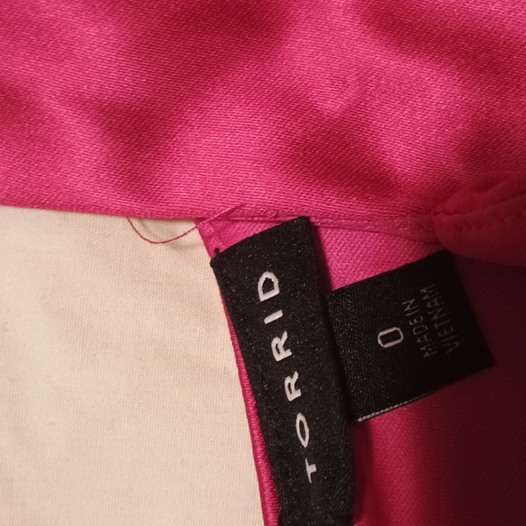 Torrid Pink and Black Watercolor Floral Suit sz 0 - Picture 7 of 16